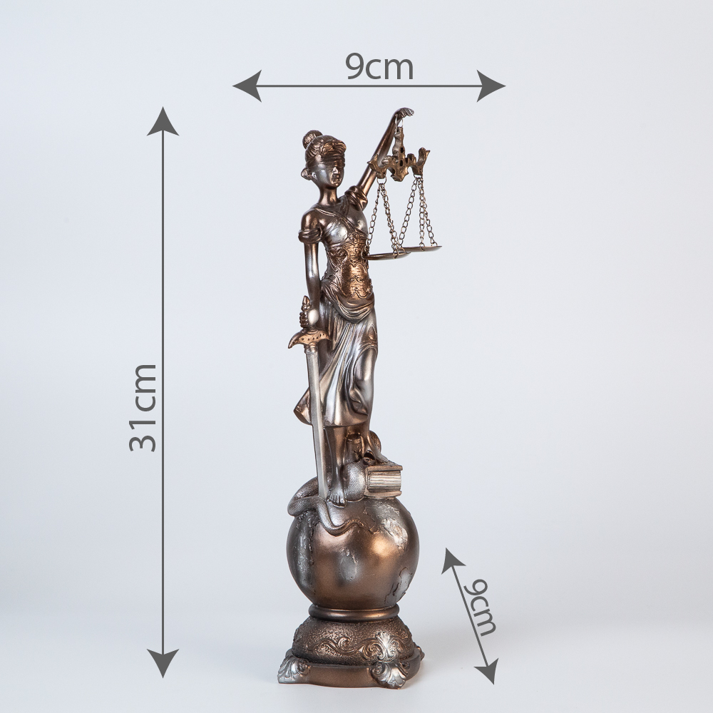 Small decorative statuette of Themis - Image 2