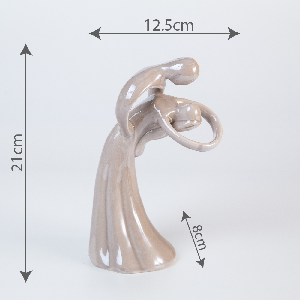 Decorative figurine dance in beige - Image 2