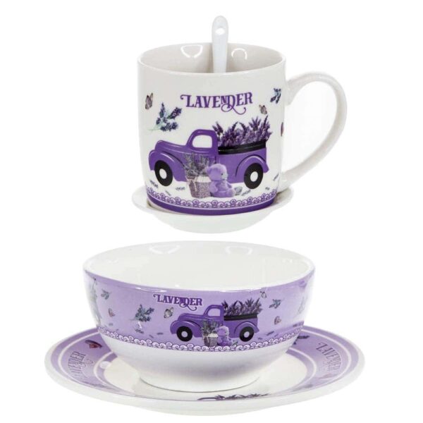 Gift set for serving Purple car