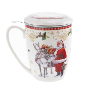 Christmas cup with lid from the Christmas decoration series