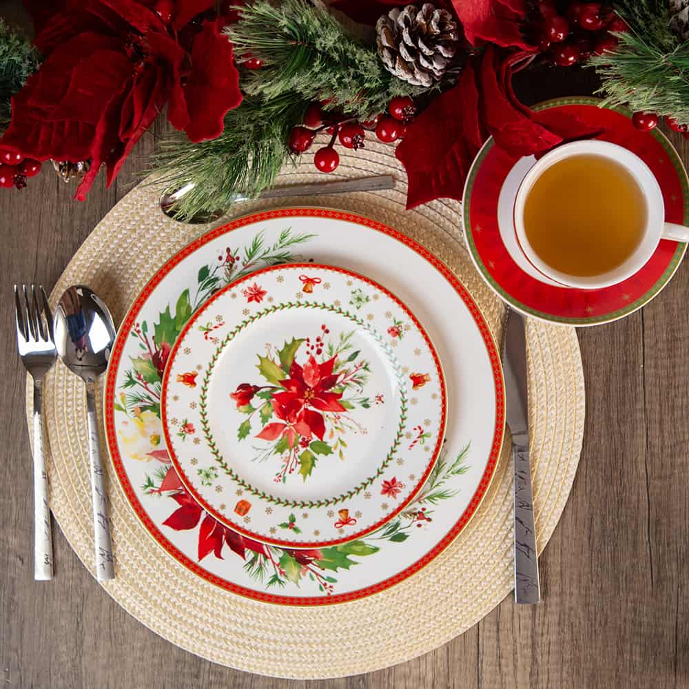 Christmas Appetizer or Dessert Plate - Christmas Star - Image 2