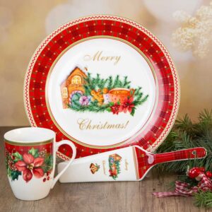 Cake Plate with Spatula - Christmas Inspiration