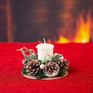 Art Christmas Candle Holder - Flame