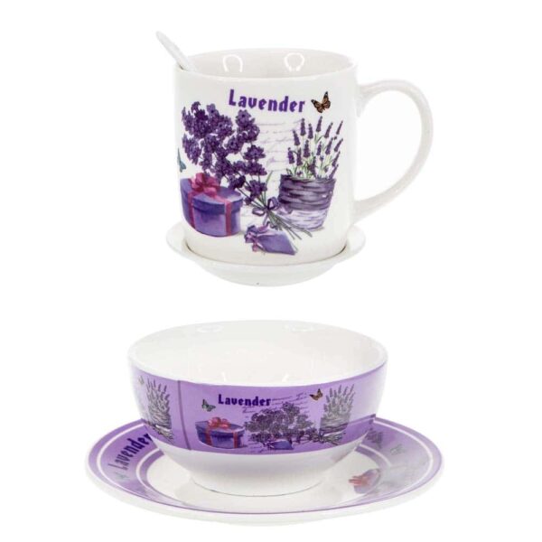 Gift set for serving the lavender scent