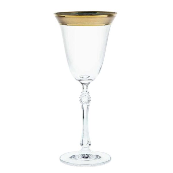White wine glasses from Parus set - gold 185ml