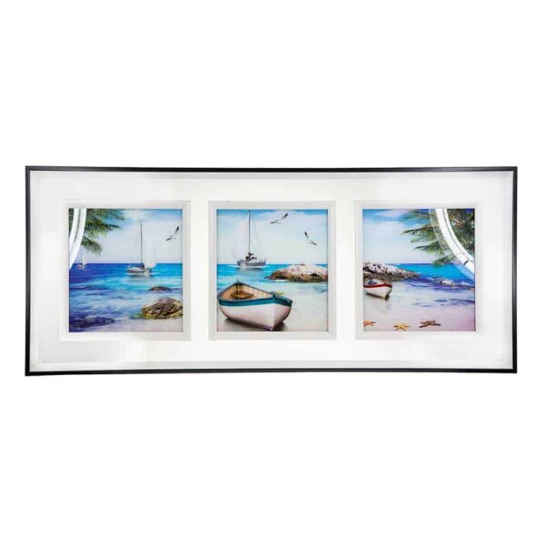 Picture with a silver frame - rectangular