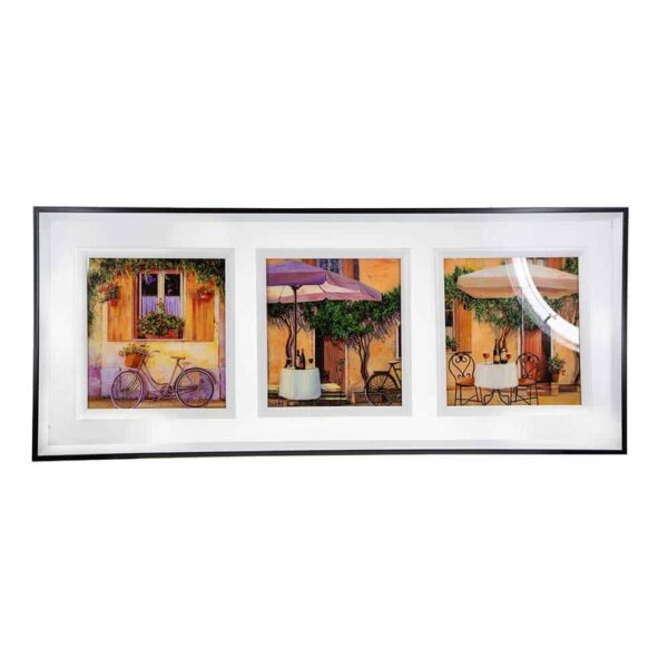Picture with a silver frame - rectangular