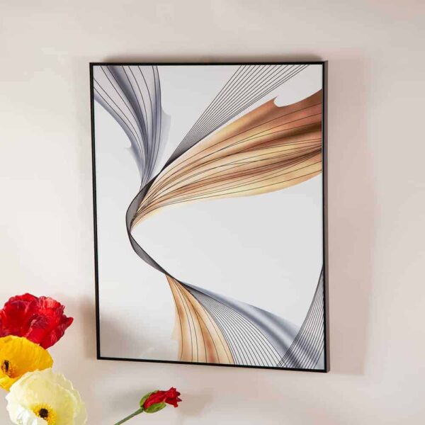 Painting with black frame