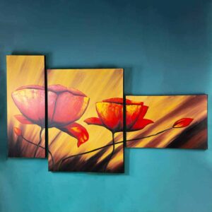 Set of paintings - Poppies