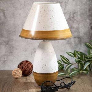 Beige table night lamp - small