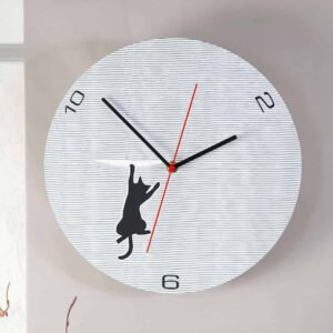 Wall clock, round-Cat