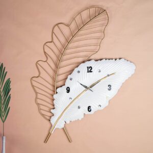 Wall clock - Leaves - Natural harmony in your home
