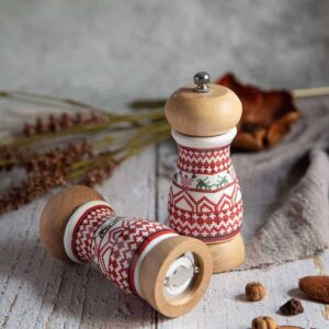 Bulgarian Embroidery Salt and Pepper Mill