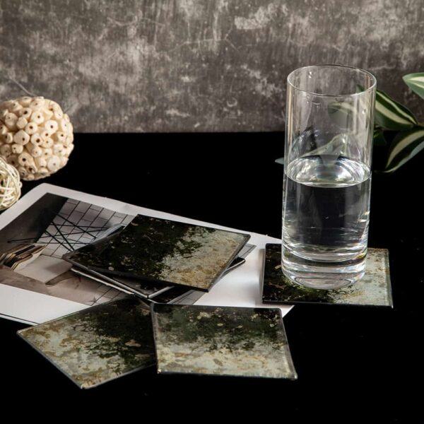 Glass coasters from the Green golden fairytale set