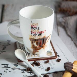 I love you more than the first cup of coffee Mug