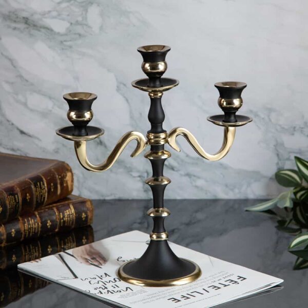 Black and gold candlestick - 3