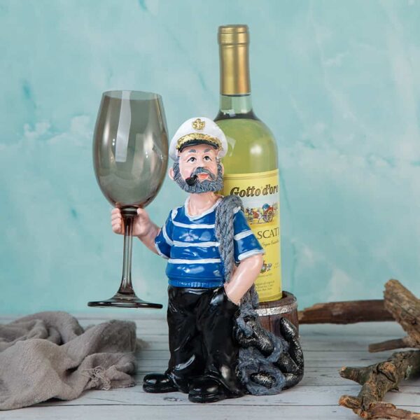 Bottle and glass holder - Sailor