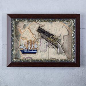 Wall decoration - Pistol & ship