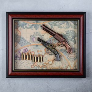 Wall decoration - Two pistols & bullets