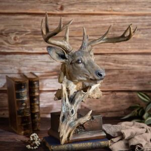 Large deer head decorative figurine