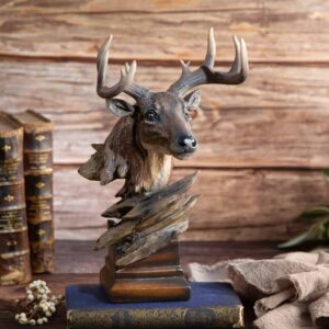 Small deer head decorative figurine