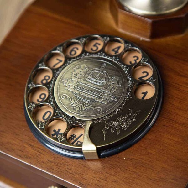 Retro telephone with a drawer