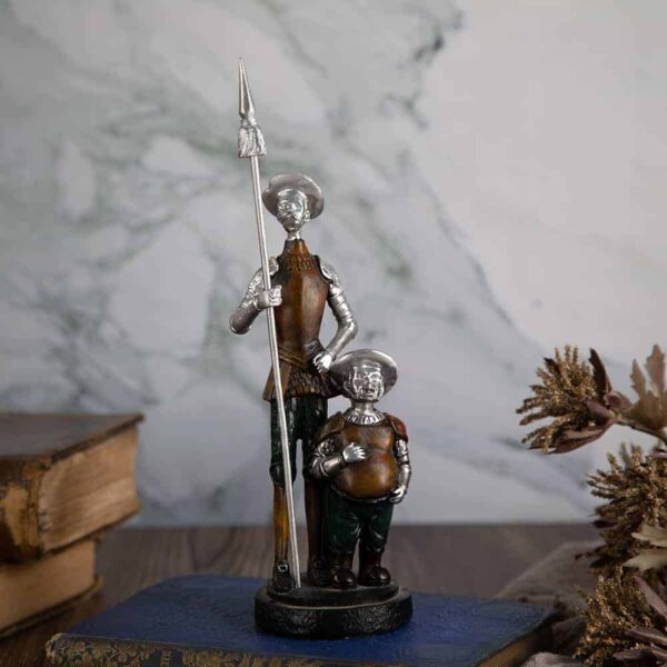 Decorative statuette of Don Quixote and Sancho Panza