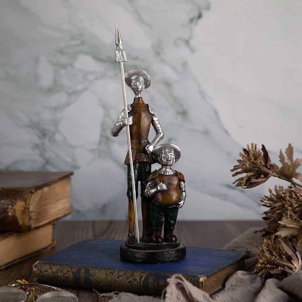 Decorative statuette of Don Quixote and Sancho Panza