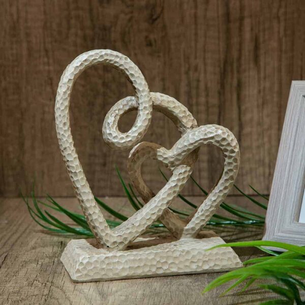 Decorative figurine - Intertwined hearts