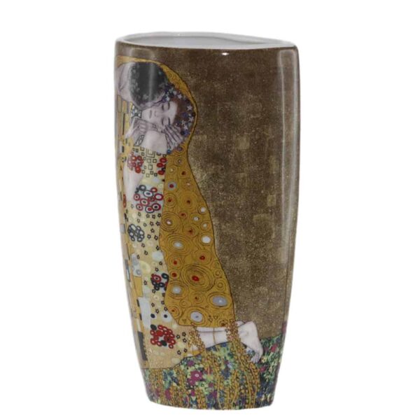 Vase from the Kiss series on a gold background - 22cm