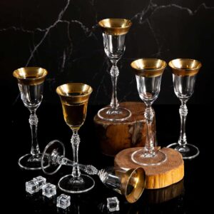 Liqueur glasses from Parus series - gold