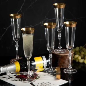 Champagne glasses from Parus series - gold