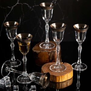Liqueur glasses from Parus series - silver