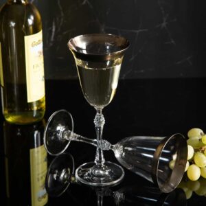 White wine glasses from Parus series - silver 185ml