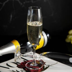 Champagne glasses from the Fiora Mystery series