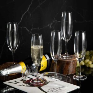 Champagne glasses from the Fiora Mystery series