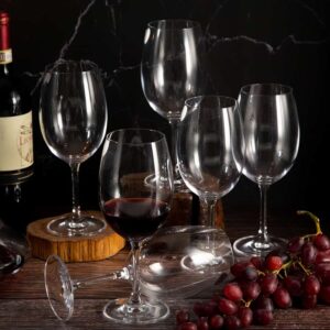 Red wine glasses from Fiora Mystery series
