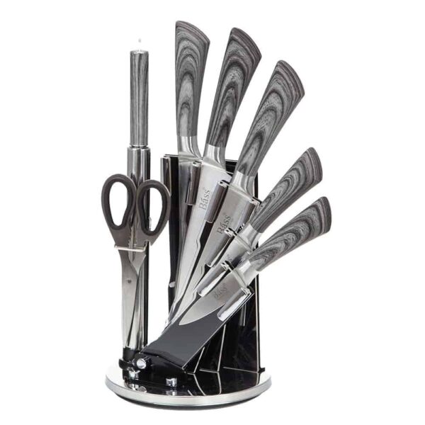 Set of kitchen knives - Bass gray