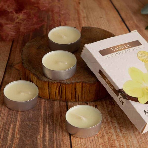 Tea candles 6pcs, Vanilla