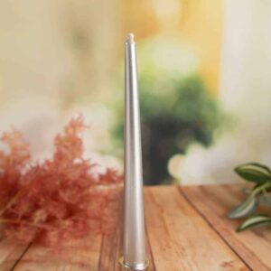 Cone candles, Silver
