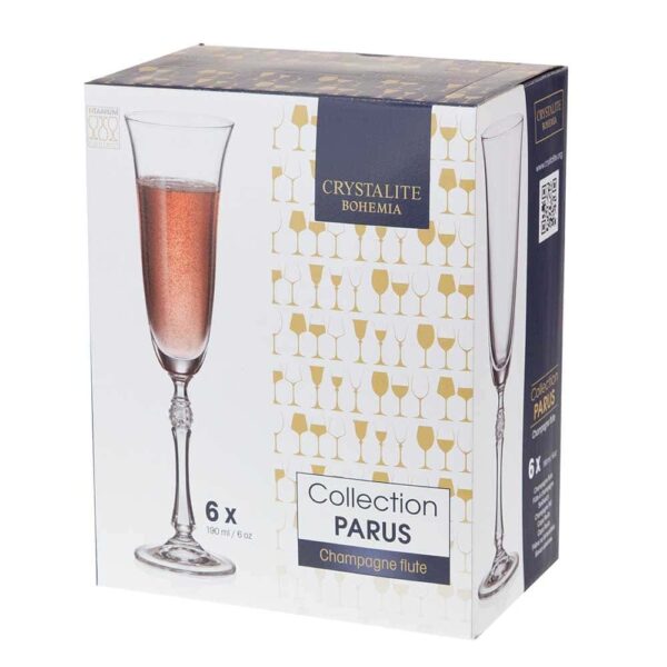 Champagne glasses from Parus series - gold 190ml