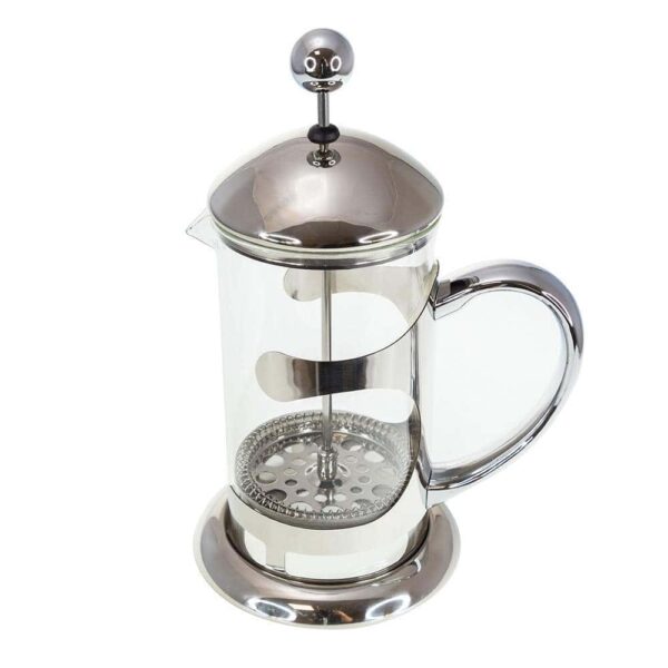 French coffee press Silver - medium