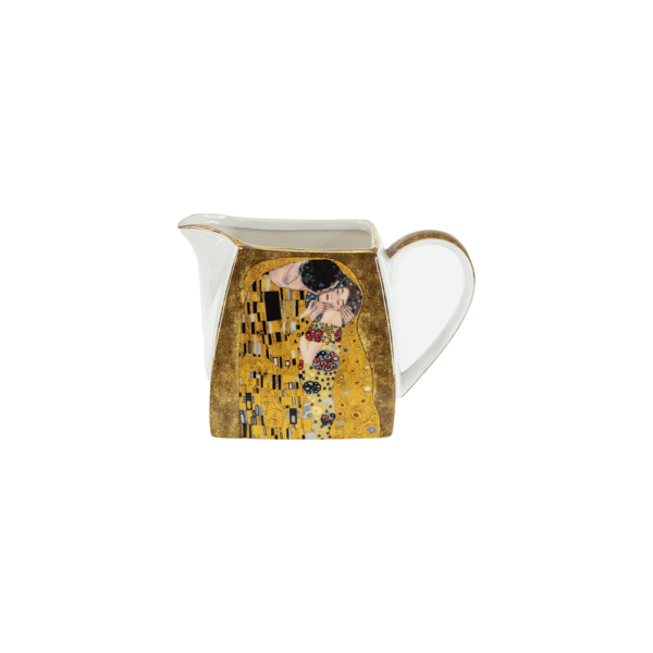 Tea set from The Kiss series on a gold background