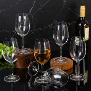 Set of 6 wine glasses 350ml Crystalin
