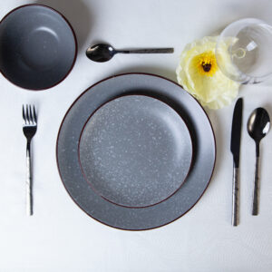 Dining Set - Dark Gray 18 Pieces