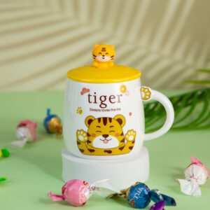 Gift Mug with Lid – Tiger 350ml