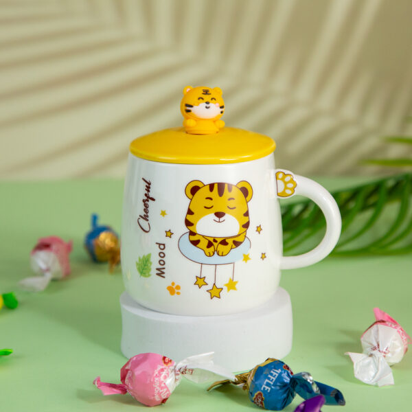 Gift Mug with Lid – Tiger 350ml