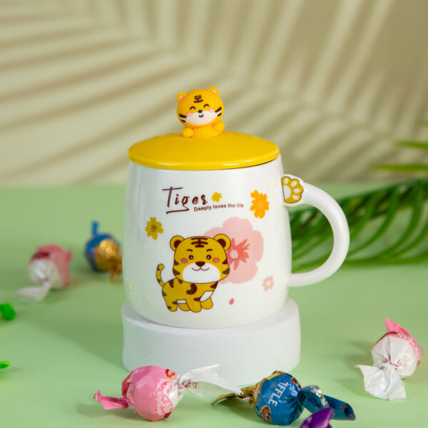 Gift Mug with Lid – Tiger 350ml