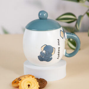 Gift Mug with Lid - Elephant 330ml