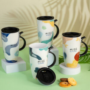 Gift Mug with Lid - Four Seasons 530ml